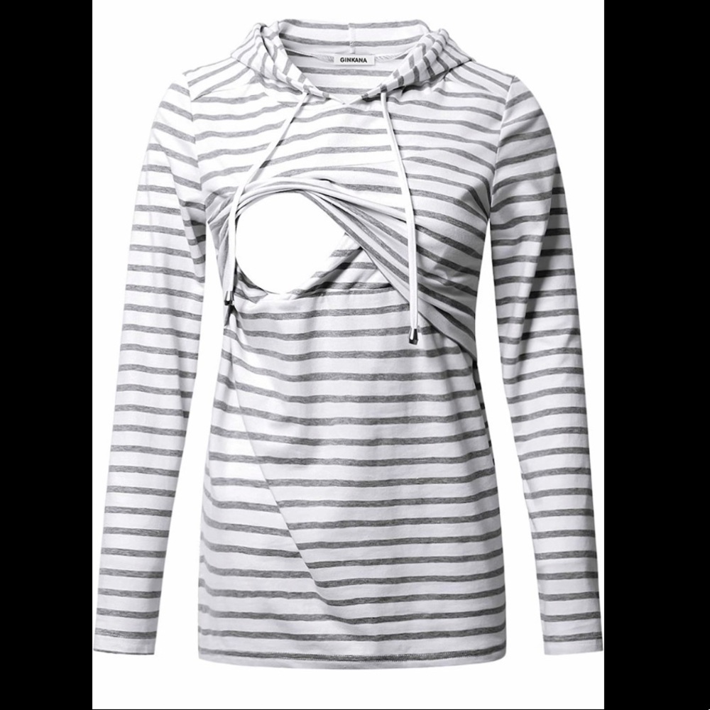 Nursing hoodie sweatshirt